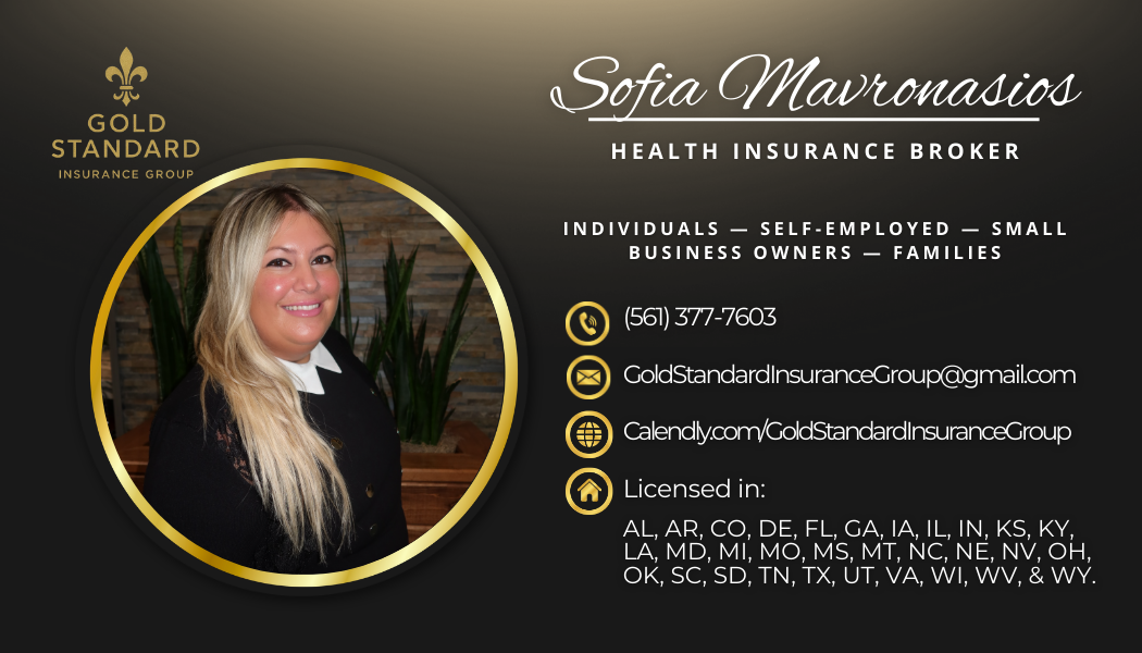 Sofia Mavronasios, Health Insurance Broker — Gold Standard Insurance Group